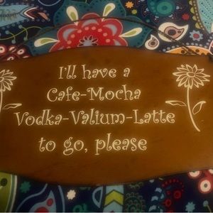 Metal Coffee Shop Sign Vintage Funny Gag Novelty Art